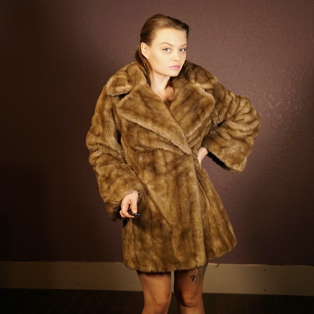 1960S Vintage faux Fur Coat